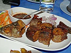 Stuffed fish sausage at Kai Mook
