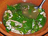 Soup of Leafy Greens, Mushrooms, and Ant Larvae