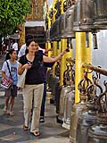 Ringing bells at Wat Phra That Doi Suthep