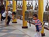 Ringing bells at Wat Phra That Doi Suthep