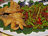 Prik khing curry with fried fish, Fern restaurant, Mae Hong Son