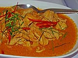 Panang curry chicken, Kai Mook restaurant, Mae Hong Son