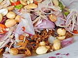 Baby clam salad at Sunee Restaurant, Pranburi Marina