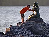 Honoring the Mermaid on Samila Beach, Songkhla