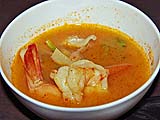 Hot and sour soup with shrimp, Samila Sea Sport restaurant, Songkhla