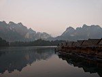 Dawn's early light on Cheow Lan Lake, Khao Sok