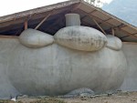 Khiriwang Herbal Home has an exterior wall shaped like a mangosteen