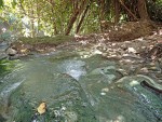 Cascading pools at the Hot Stream Waterfall