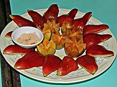 Fruit platter for dessert