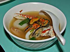 Hot and sour seafood soup