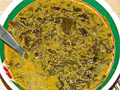 Cassia leaf curry, truck stop near Ayutthaya