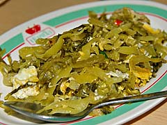 Vegetable dish, truck stop near Ayutthaya