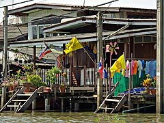 Houses along the canal, Bangkok