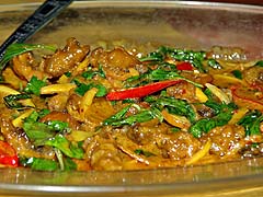 Curry, rice shop lunch, Bangkok
