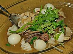 Mixed stuff, rice shop lunch, Bangkok