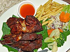 Pork leg at Antique House, Chiang Mai