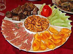 Appetizer platter in Ban Rak Thai