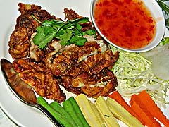 Fried fish at Fern Restaurant