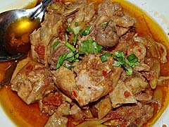 Pork hunglay curry at Fern Restaurant