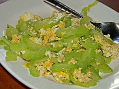 Bitter melon and eggs