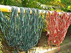 Thread drying at Pa-Da Museum