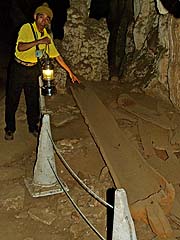 Ancient coffin at Tham Lot
