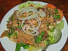 Bean thread salad, Mae Sa Valley Resort