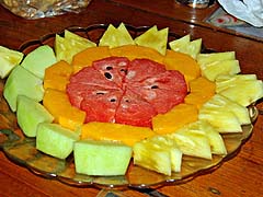 Fruit plate, Mae Sa Valley Resort
