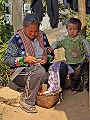 Woman and child, Mae Sa Mai