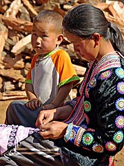 Woman and child, Mae Sa Mai