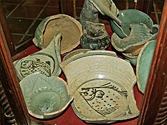 Recovered pottery shards at the Sangalok Kilns
