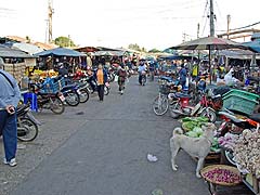 Morning street market, Sukhothai
