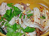 Noodles with fish dumplings served ''dry style'', Sukhmvit near Thonglor, Bangkok