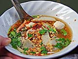 Boat Noodles at Damoen Saduak Floating Market