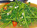 Stir-fried morning glory