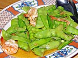 Snow Peas and Shrimp with Thai Oyster Sauce