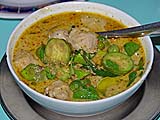 Green curry with fish dumplings, Pae Krung Pao in Ayutthaya
