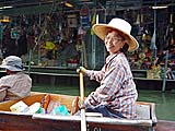 One of our boat drivers, Damnoen Saduak Floating Market