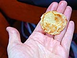Delicious but oily coconut pancake, Damnoen Saduak Floating Market