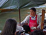 Making boat noodles, Damnoen Saduak Floating Market