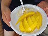 Mango with sweet sticky rice, Damnoen Saduak Floating Market