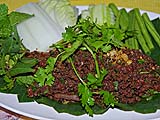 Northern style beef larb, Fern restaurant, Mae Hong Son