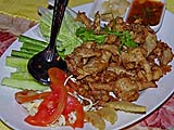 Sour pork at Fern Restaurant, Mae Hong Son