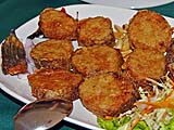 Snakehead fish sausage, Kai Mook restaurant, Mae Hong Son
