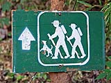 Sign pointing the way to the Mae Sakut Nature Trail, Mae Hong Son