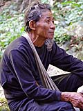 Our guide taking a break, Mae Sakut Nature Trail, Mae Hong Son