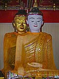 Buddha with mosaic details, Wat Hua Wiang, Mae Hong Son