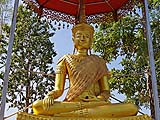 Buddha image on the hilltop, Wat Phra That Doi Kong Mu, Mae Hong Son
