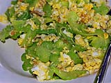 Bitter melon with egg, Intira, Mae Sariang