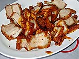 Roasted pork belly appetizer, Sukhothai-style Noodle Shop